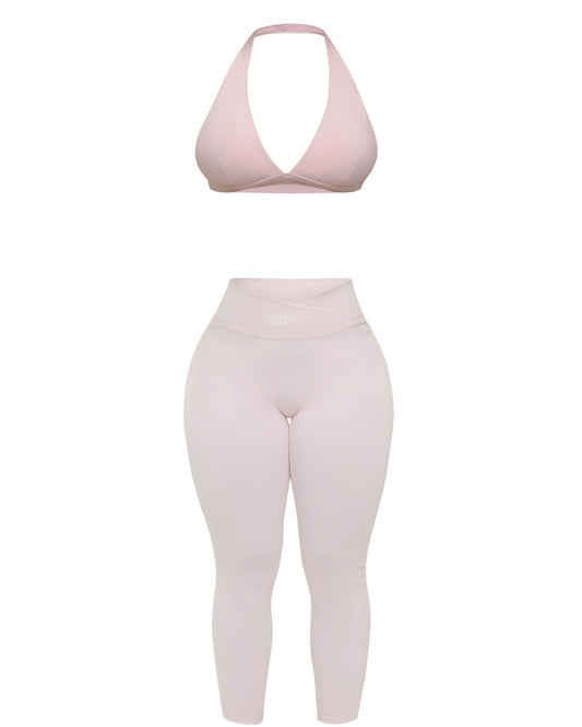 HALTER BRA SET (PINK)